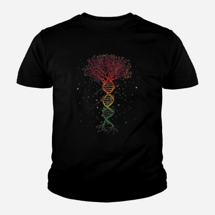 Dna Tree Life Genetics Biologist Science Earth Day Biology Pun Kid T-Shirt