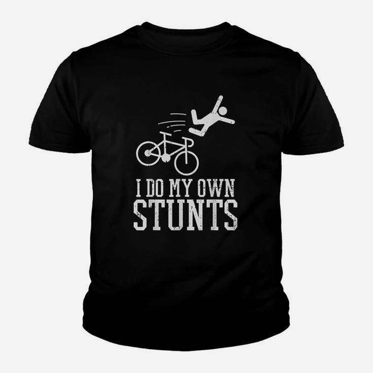 Do My Own Stunts Bike Funny Broken Bone Cyclist Biker Gift Kid T-Shirt