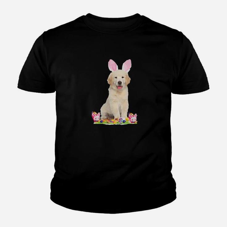 Dog Bunny Ears Happy Easter Gift Kid T-Shirt