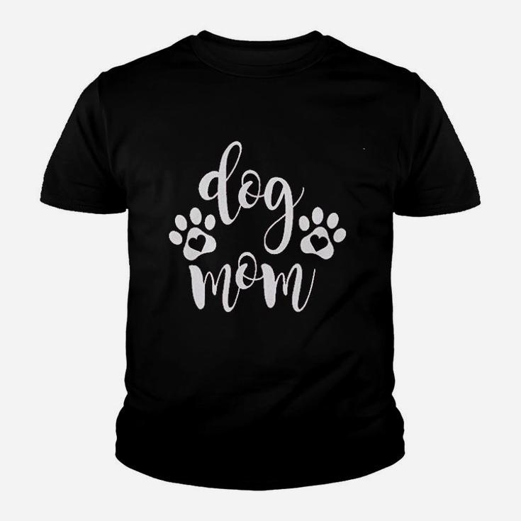 Dog Mom Puppy Paw Kid T-Shirt