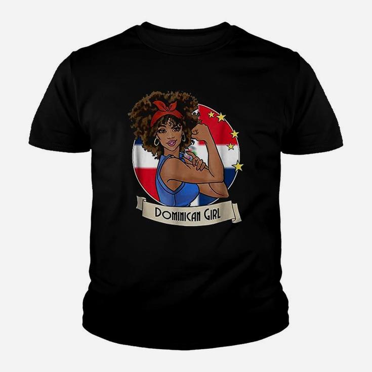 Dominican Girl Strong Dominican Republic Pride Kid T-Shirt