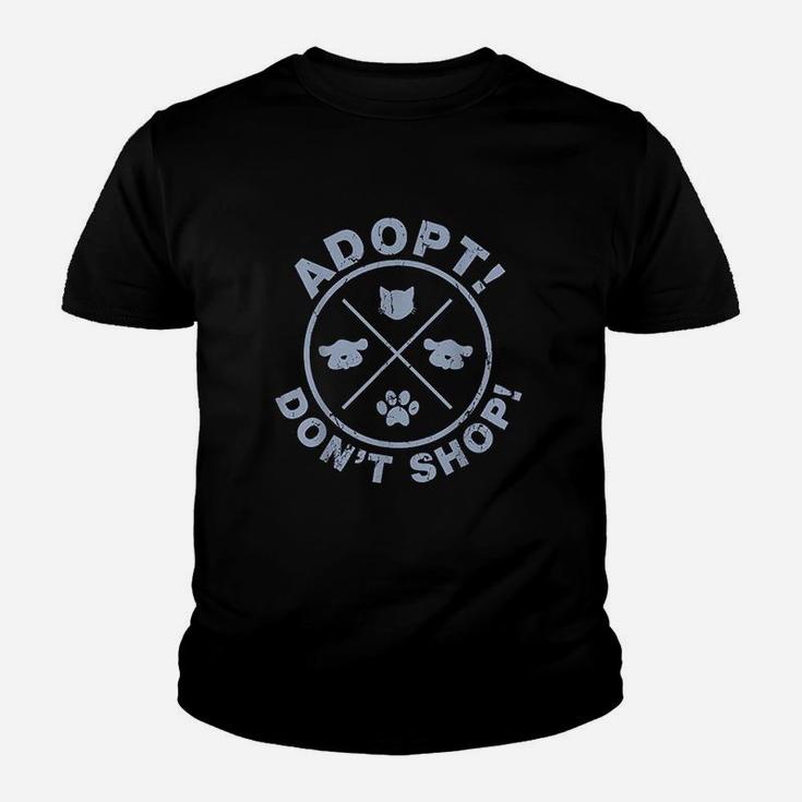 Dont Shop Adopt Save Life Rescue Animals Love Kid T-Shirt
