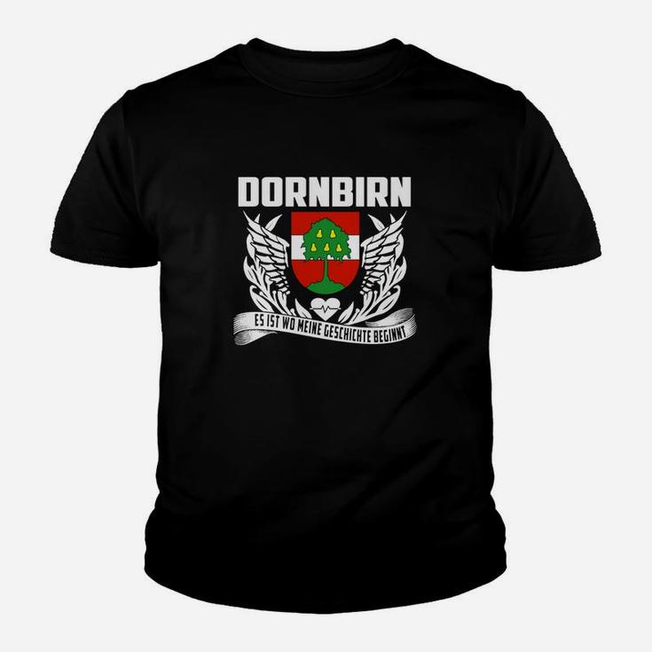 Dornbirn Stolz Kinder Tshirt für Herren, Wappen & Flügel Design