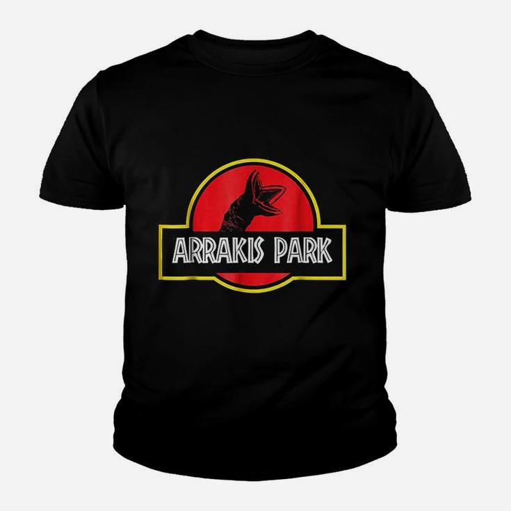 Dune Gift Science Fiction Arrakis Park Mashup Dinosaur Kid T-Shirt