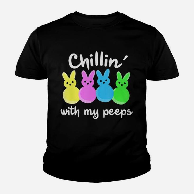 Easter Bunny Chilling With My Peeps Best Ever Kid T-Shirt