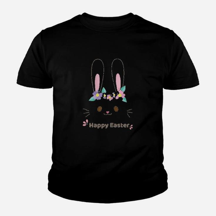 Easter For Women And Girls Easter Cute Bunny Face Kid T-Shirt