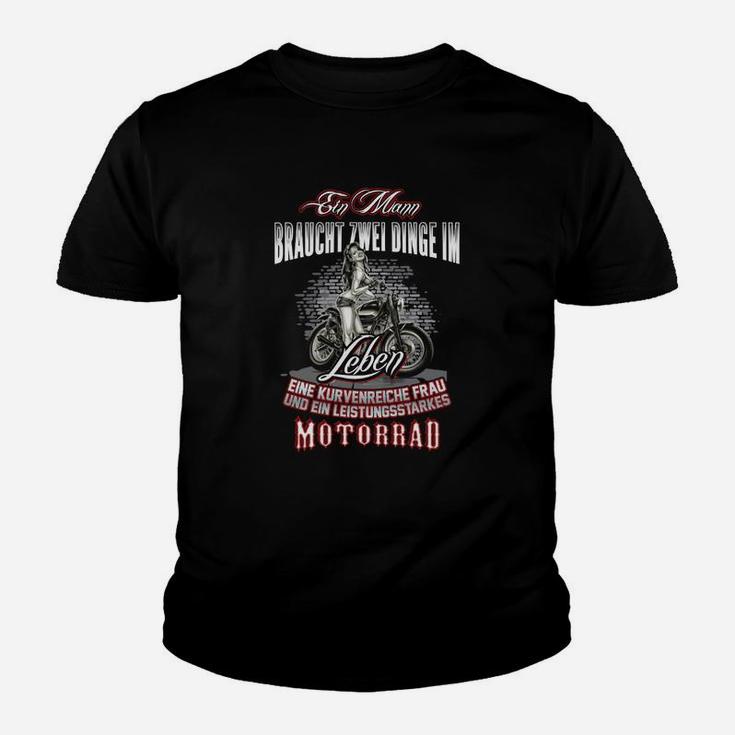 Ein Mann Braucht Zwei Dinge Kinder T-Shirt