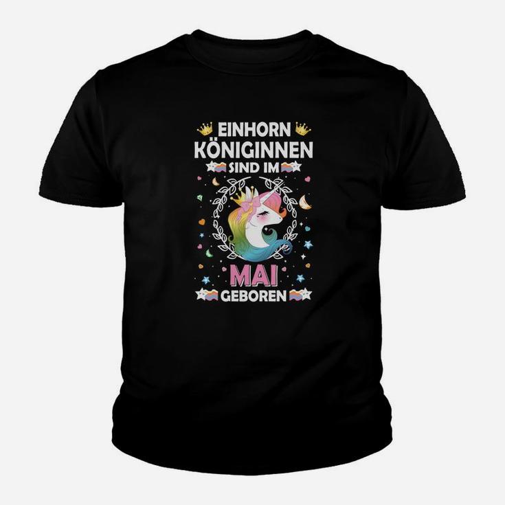 Einhorn Königinnen Sind Im Mai Geboren Kinder T-Shirt