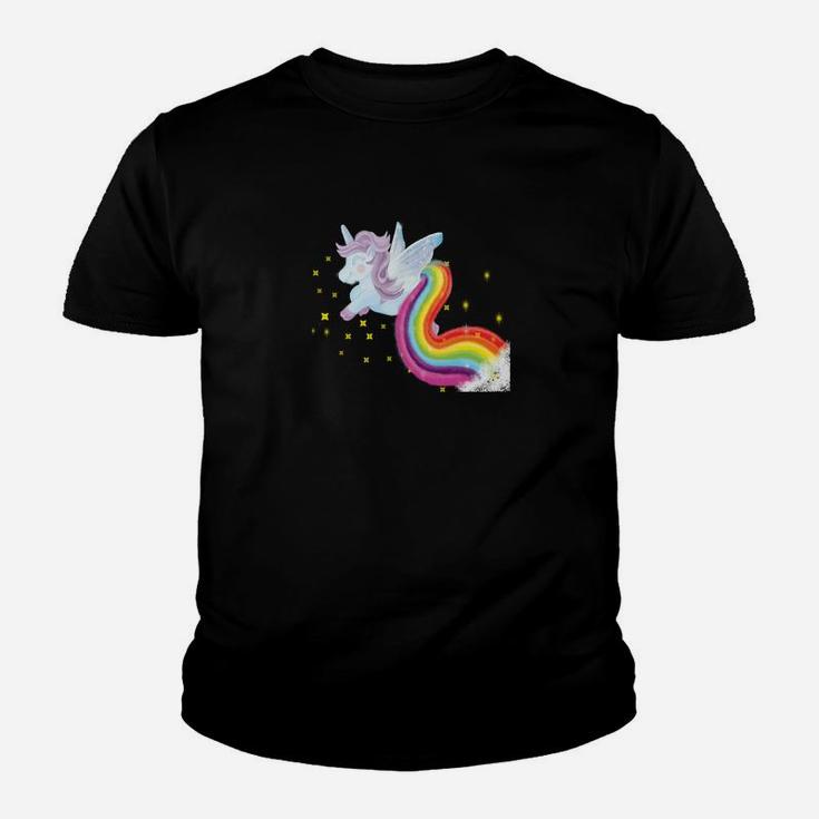 Einhorn Mit Magischen Regenbogen Kinder T-Shirt