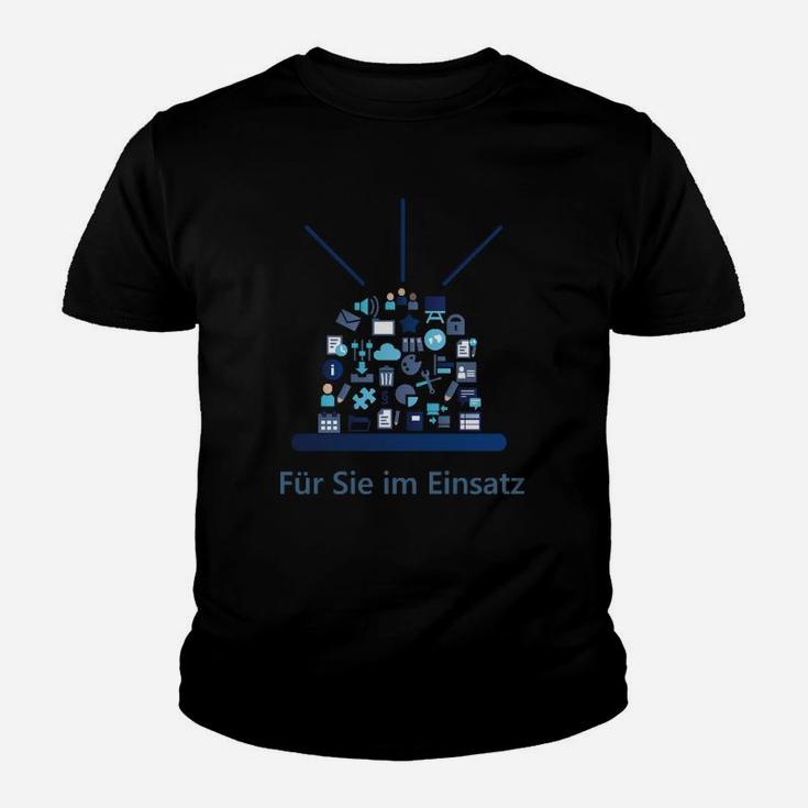 Einsatzkräfte Herren Kinder Tshirt, Für Sie im Einsatz Motiv