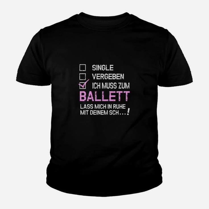 Einzelnes Veröffnetes Ballett- Kinder T-Shirt