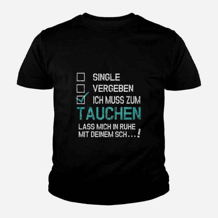 Einzelnes Veröffnetes Tauchen- Kinder T-Shirt