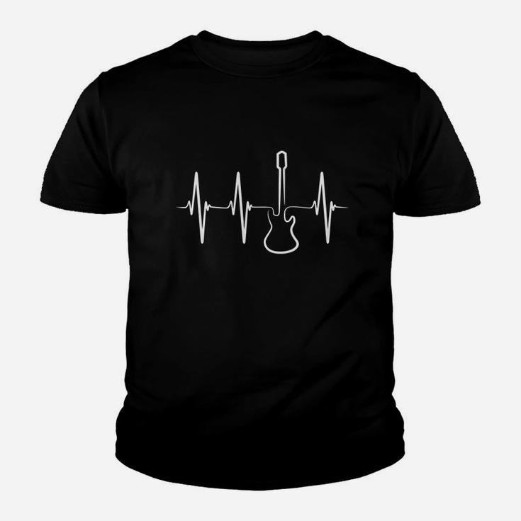 Electric Guitar Heartbeat Shirt For Guitar Lovers Youth T-shirt