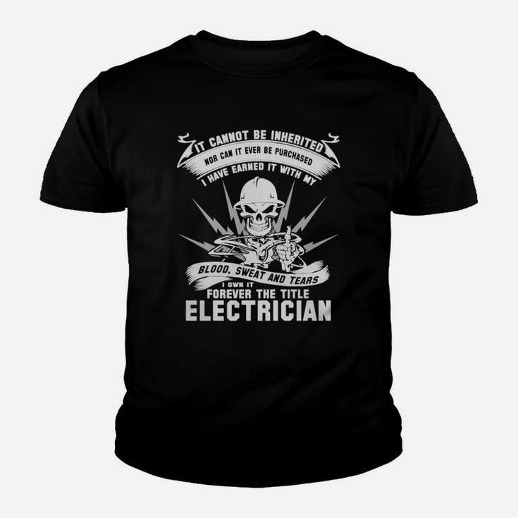 Electrician Stupid Electrician Electrician Kid T-Shirt