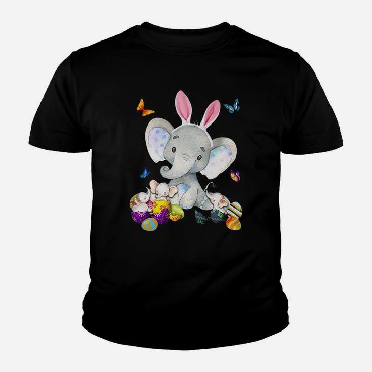 Elephant Easter And Colorful Butterfly Classic Kid T-Shirt