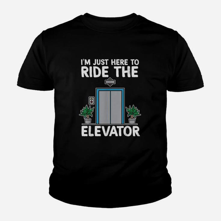 Elevator Mechanic Engineer Funny Elevators Lovers Take Ride Kid T-Shirt
