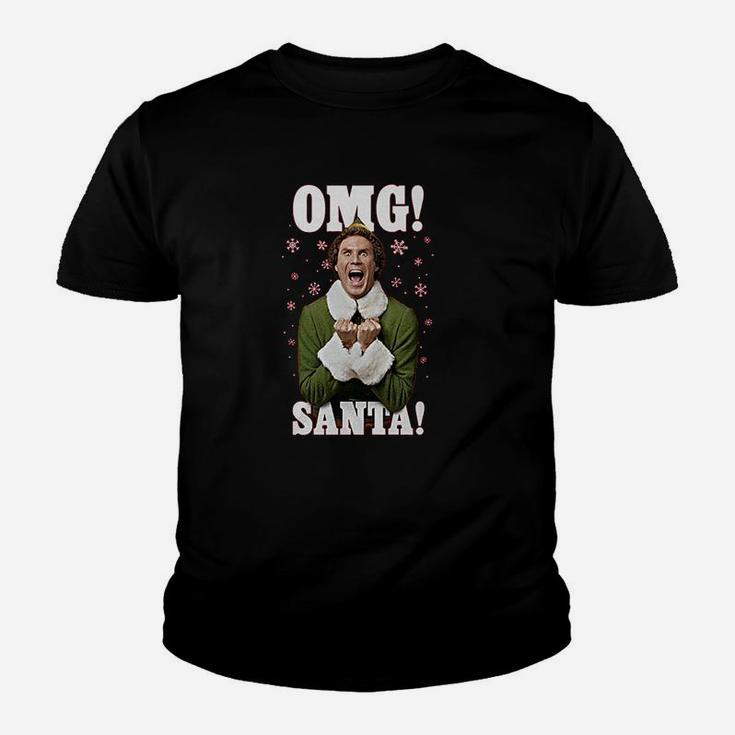 Elf Buddy Omg Santa Christmas Kid T-Shirt