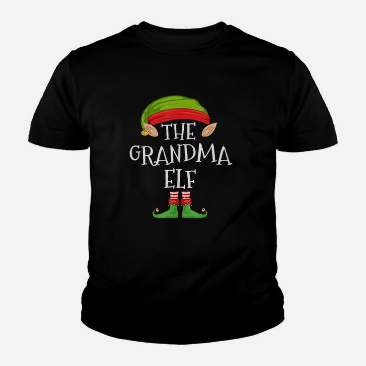 Elf Family Christmas Grandma Elf Matching Kid T-Shirt