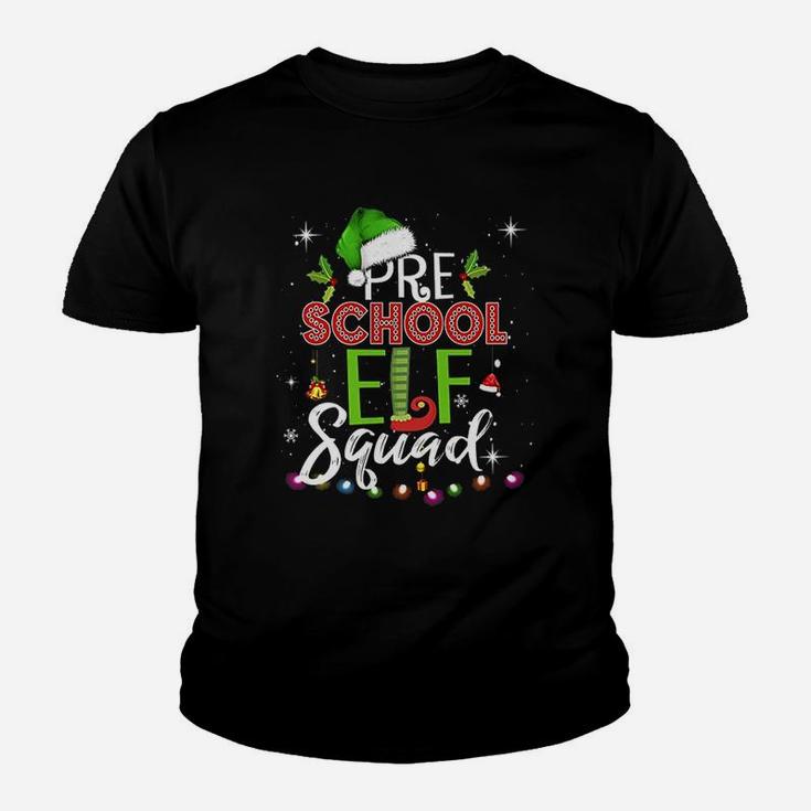Elf Squad Pre School Christmas Teacher Kid T-Shirt