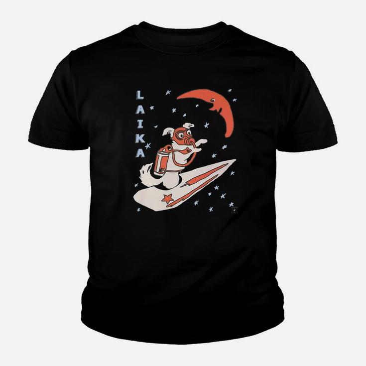Encycloart Laika Space Dog Soviet Cosmonaut Kid T-Shirt