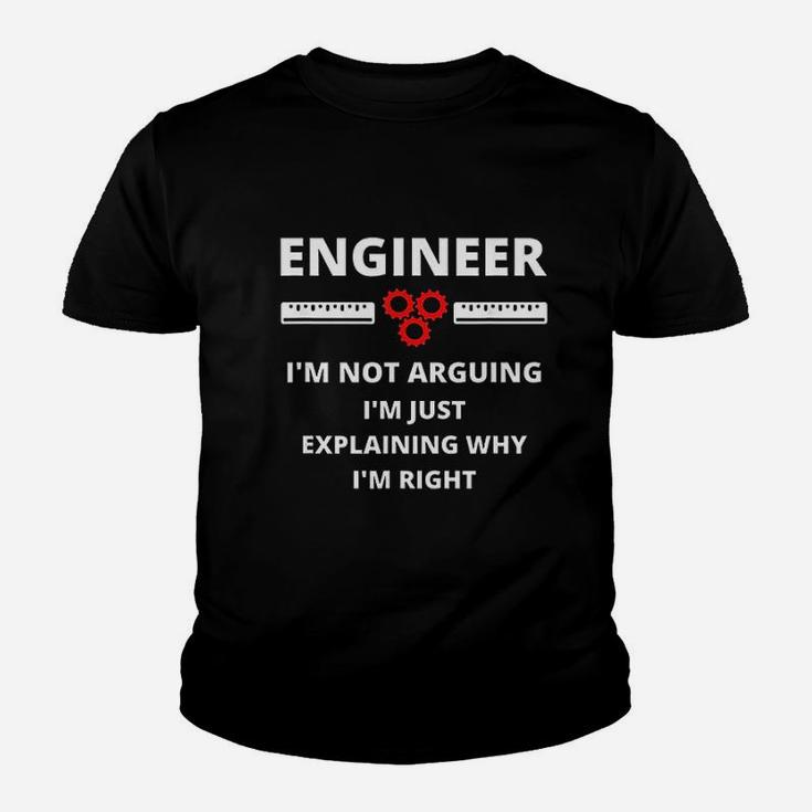 Engineer Im Not Arguing Funny Sarcastic Engineering Gift Kid T-Shirt