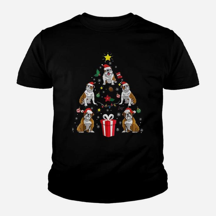 English Bulldog Christmas Ornament Kid T-Shirt