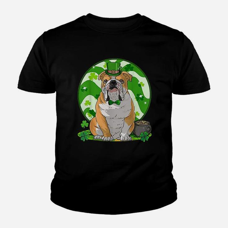 English Bulldog St Patricks Day Kid T-Shirt