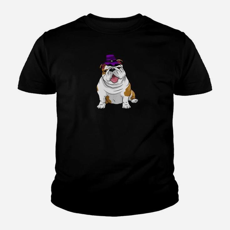 English Bulldogs Funny Bulldogs Pups Halloween Back Kid T-Shirt