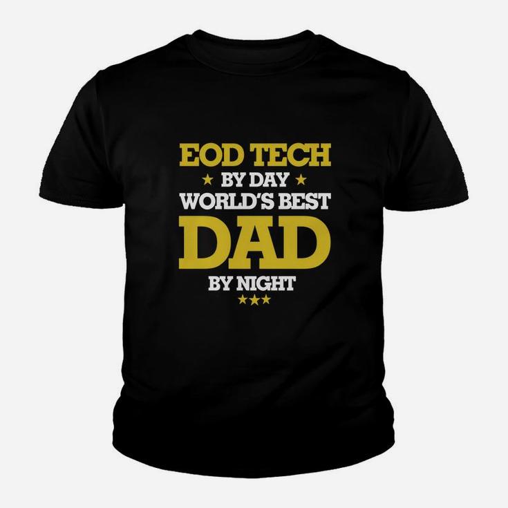 Eod Tech By Day Worlds Best Dad By Night, Eod Tech Shirts, Eod Tech T Shirts, Father Day Shirts Kid T-Shirt