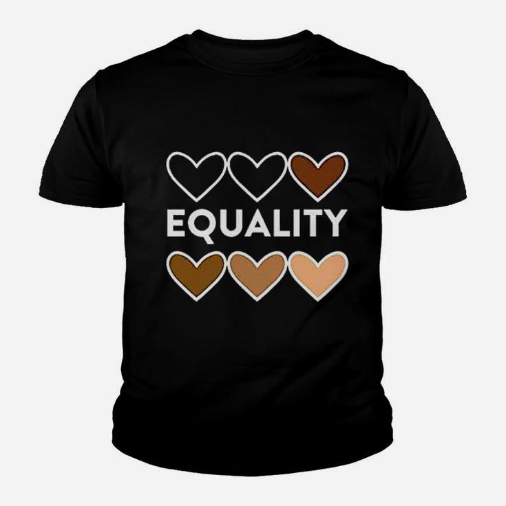 Equality Hearts Civil Rights Equal Graphic Kid T-Shirt