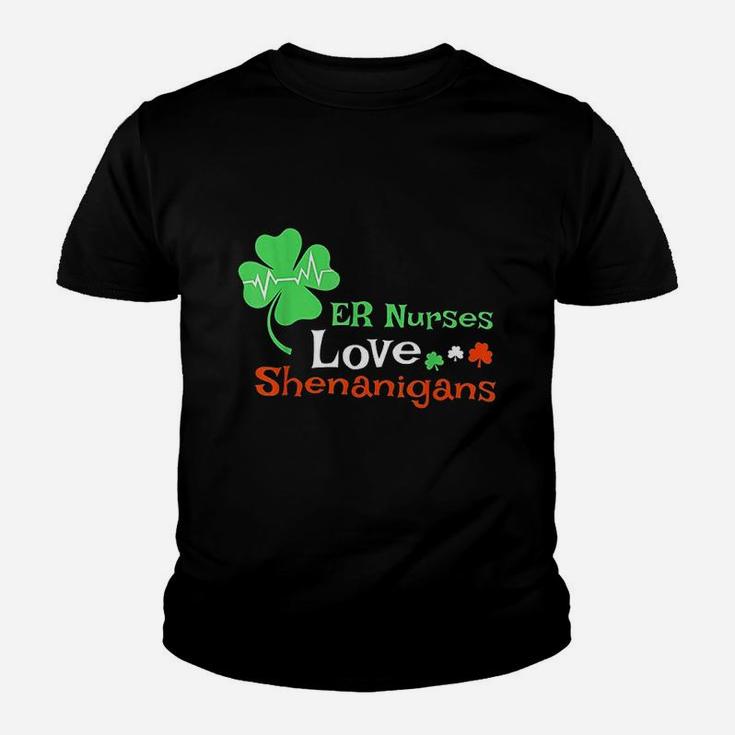 Er Nurses Shenanigans St Patrick Day Emergency Room Kid T-Shirt
