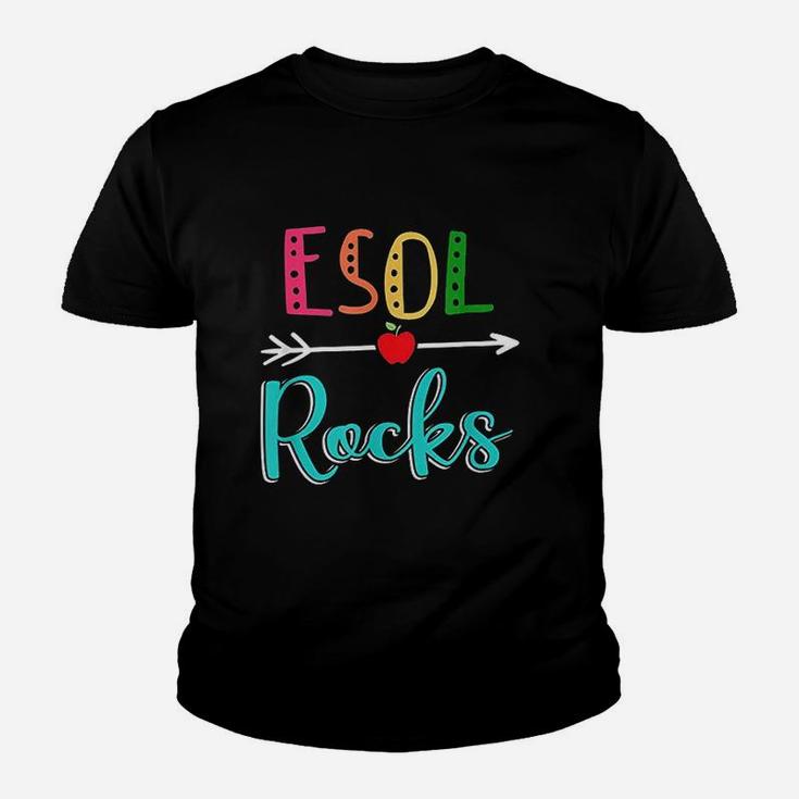 Esol Rocks Teacher Back To School Kid T-Shirt