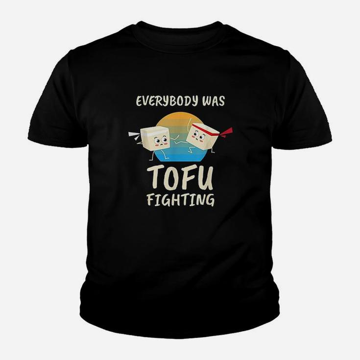 Everybody Tofu Fighting I Tofu Vegan Meatless Vegetarian Kid T-Shirt