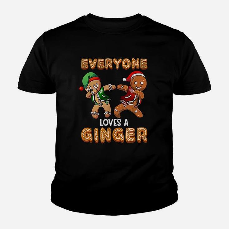 Everyone Loves A Ginger Funny Cute Gingerbread Kid T-Shirt