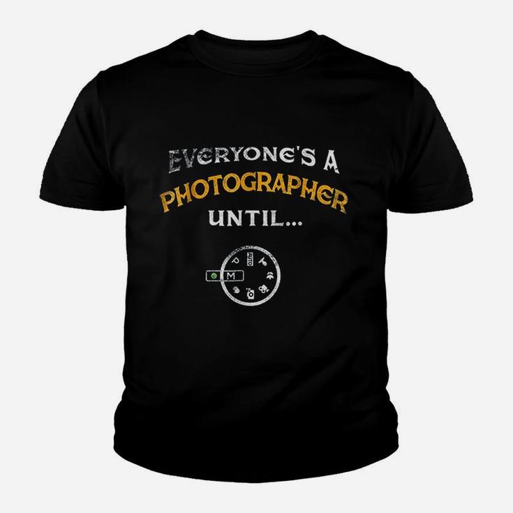 Everyones A Photographer Until Manual Mode Funny Kid T-Shirt