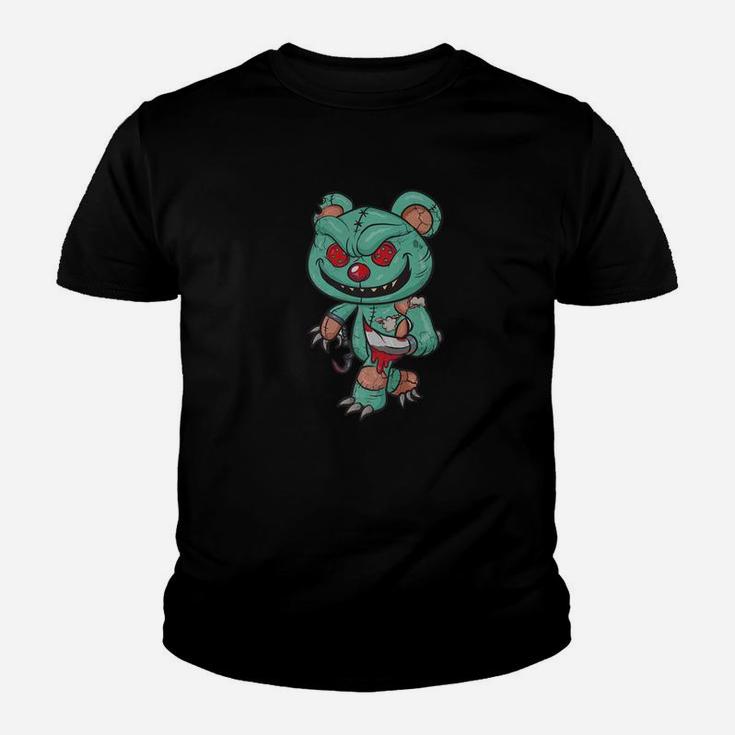 Evil Teddy Bear Monster Happy Halloween Day Kid T-Shirt