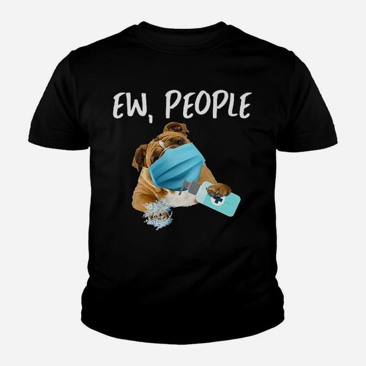 Ew People Dog Bulldog Kid T-Shirt