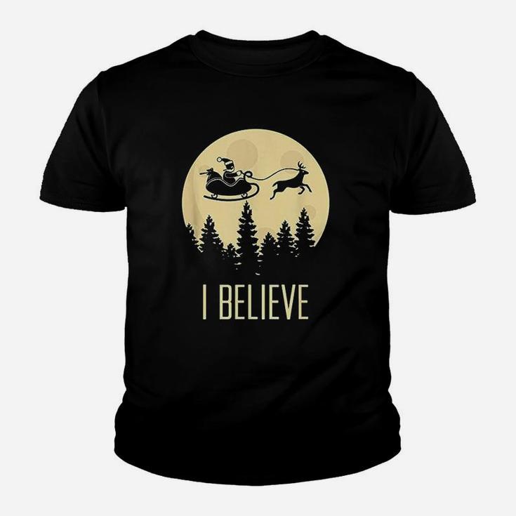 Exclusive I Believe In Santa Claus Christmas Kid T-Shirt