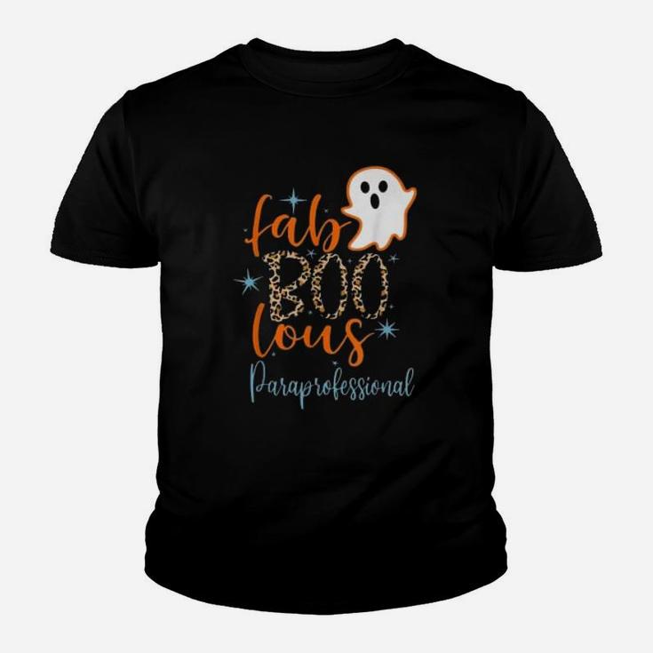 Faboolous Paraprofessional Boo Ghost Teaching Halloween Kid T-Shirt