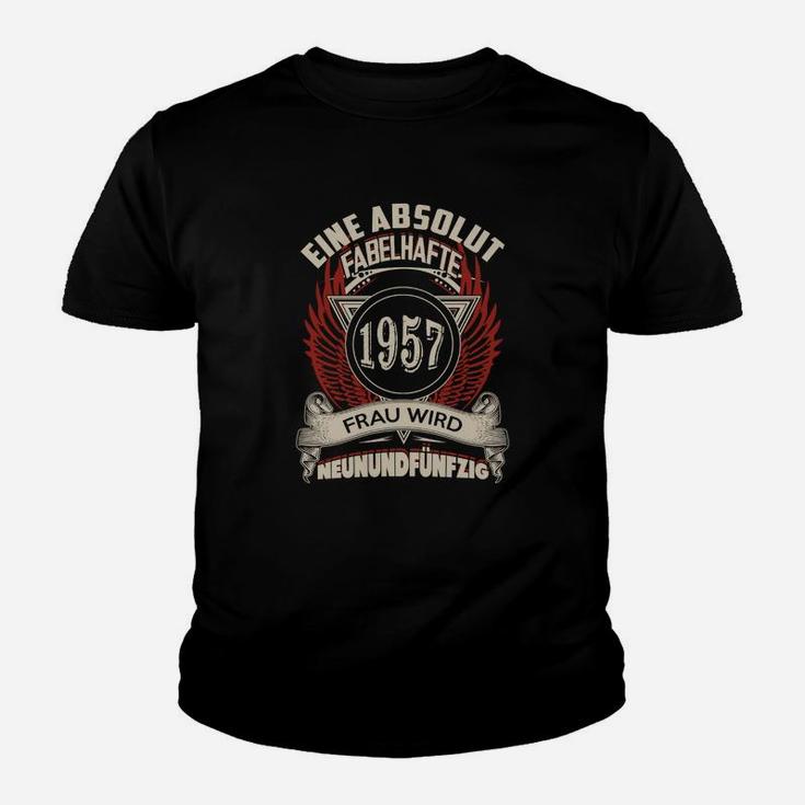 Fabulöse Frau von 1957 Kinder Tshirt, 65. Geburtstagsfeier Kinder Tshirt