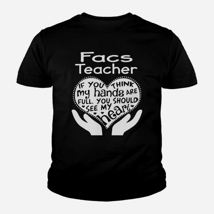 Facs Teacher Full Heart Job Kid T-Shirt