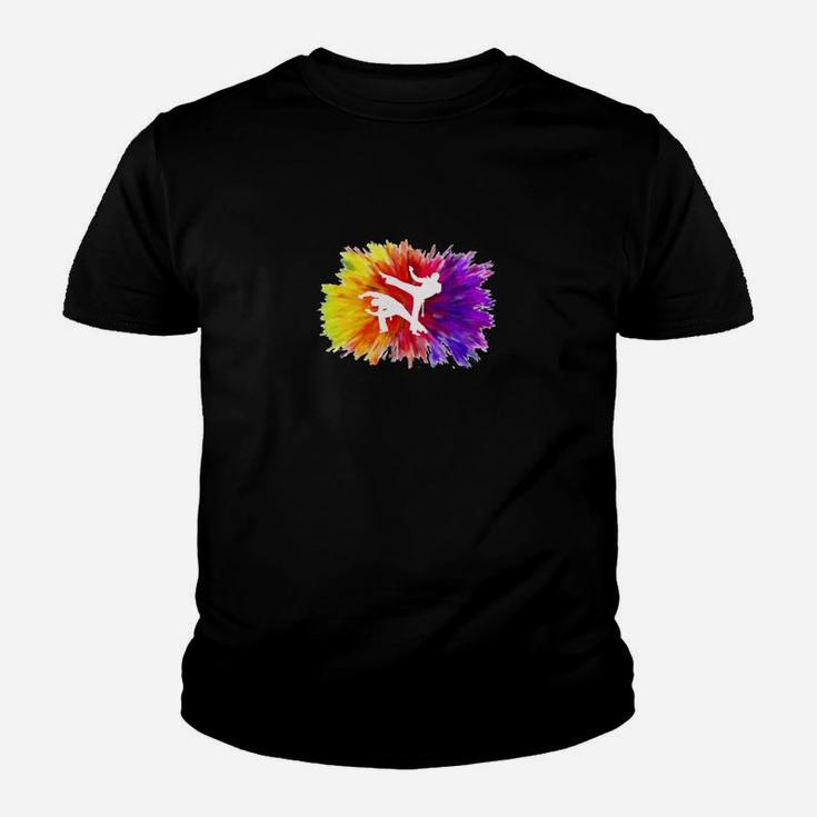 Farbenfrohes Explosion-Design Unisex Kinder Tshirt, Buntes Grafikshirt