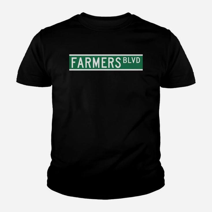 Farmers Blvd Sign Kid T-Shirt