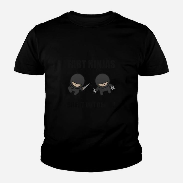 Fart Ninjas Silent But Deadly Kid T-Shirt