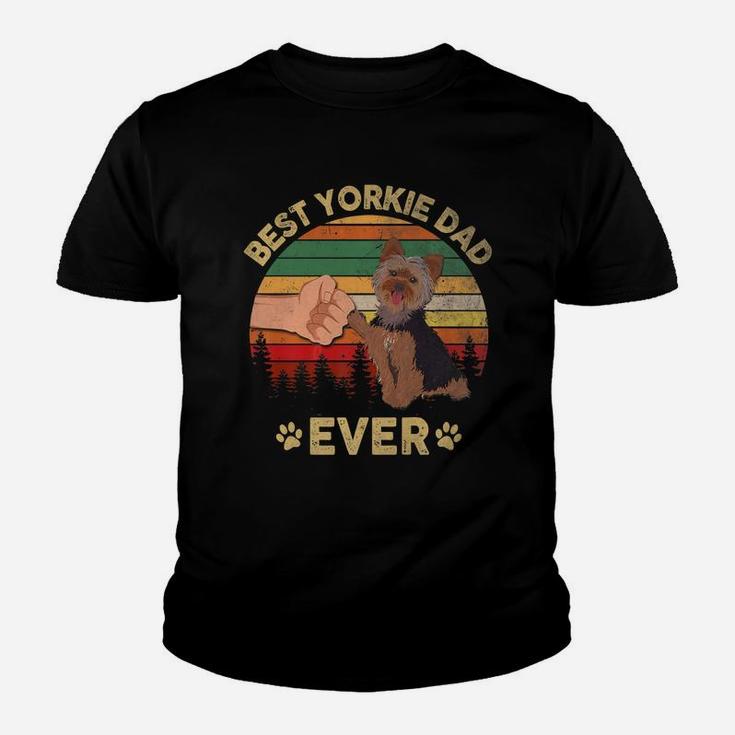 Father Day Best Yorkie Dad Ever Vintage Shirt Kid T-Shirt