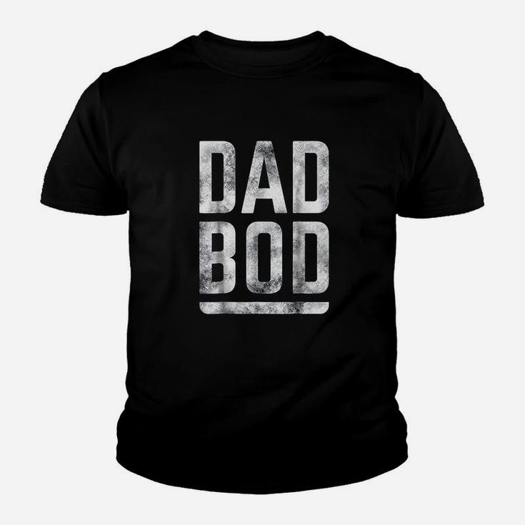 Fathers Day Dad Bod Bold Distressed Text Graphic Kid T-Shirt