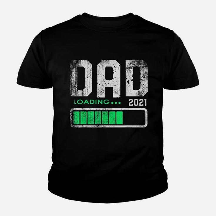 Fathers Day Dad Est 2021 Loading Future New Daddy Baby Kid T-Shirt