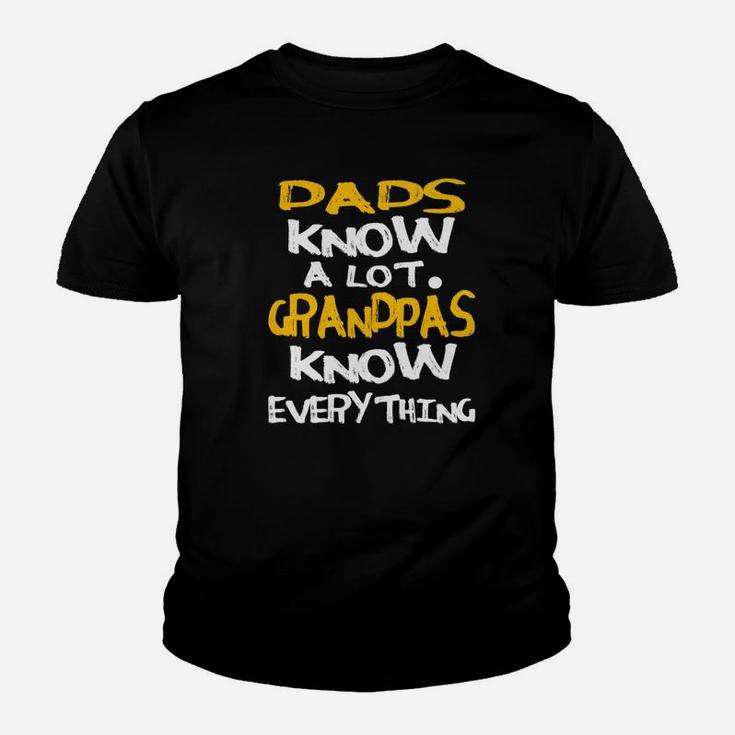 Fathers Day Dads Know A Lot Grandpas Know Everything Shirt Premium Kid T-Shirt
