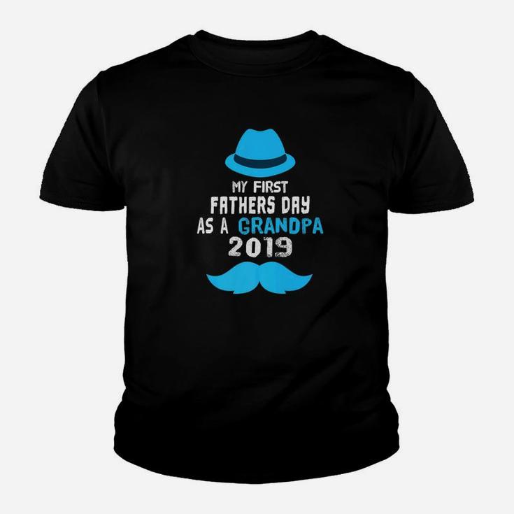 Fathers Day My First Fathers Day As A Grandpa 2019 Gift Premium Kid T-Shirt