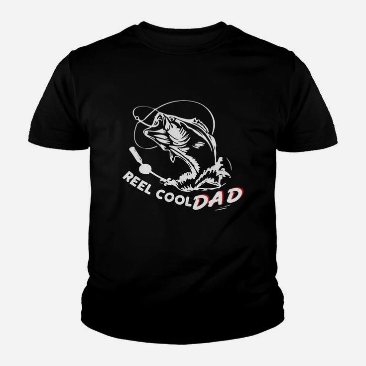 Fathers Day Reel Cool Dad Fishing Kid T-Shirt